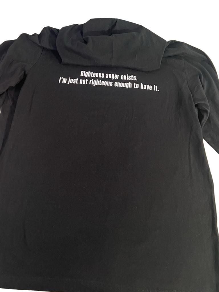 Bella + Canvas Triggered Hoodie Size XL Black Graphic Long Sleeve 5