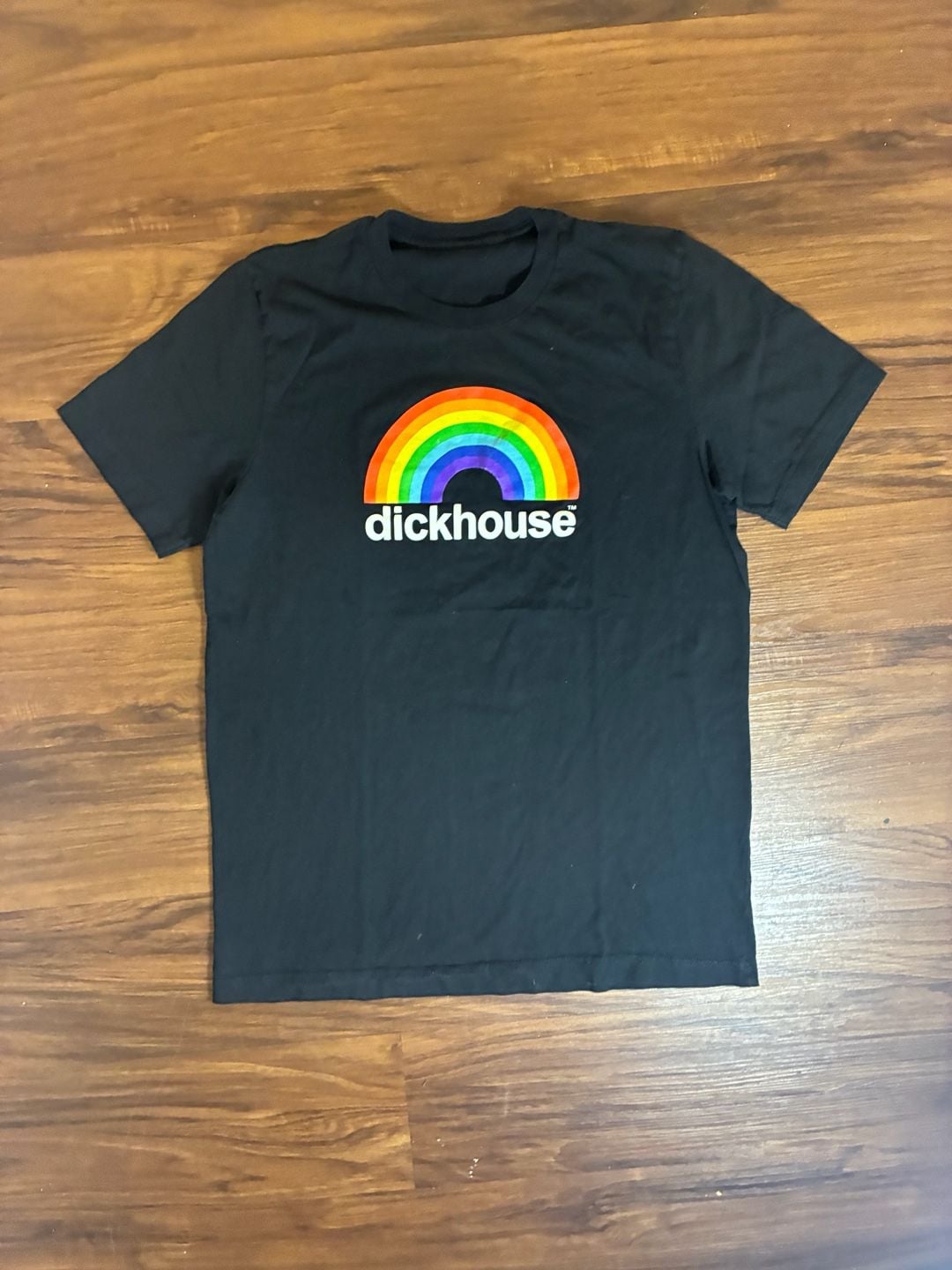 Dickhouse Productions T-Shirt Black Rainbow Jackass Logo 2