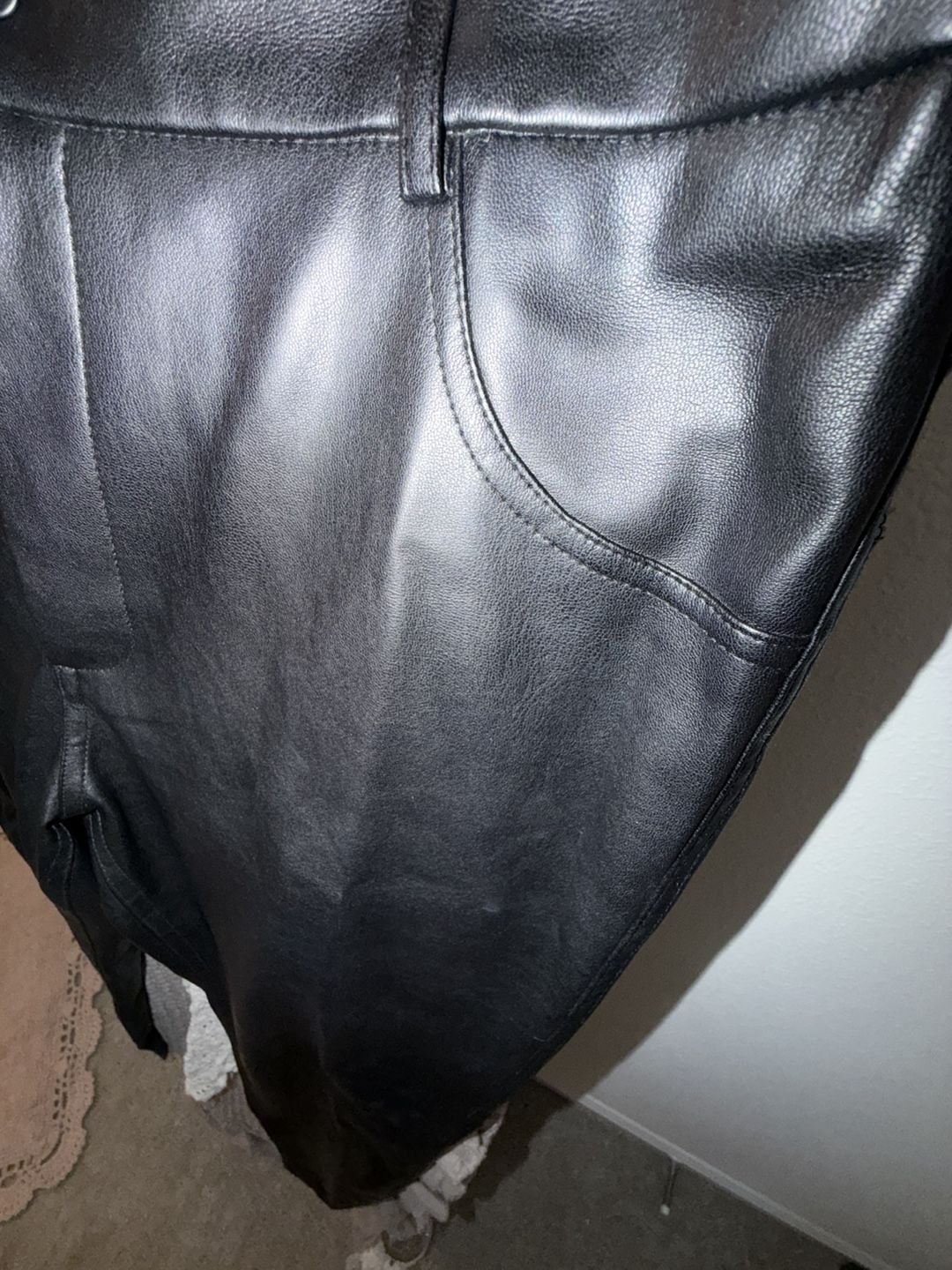 Blue Steel Faux Leather Pants Size 40 Black 4