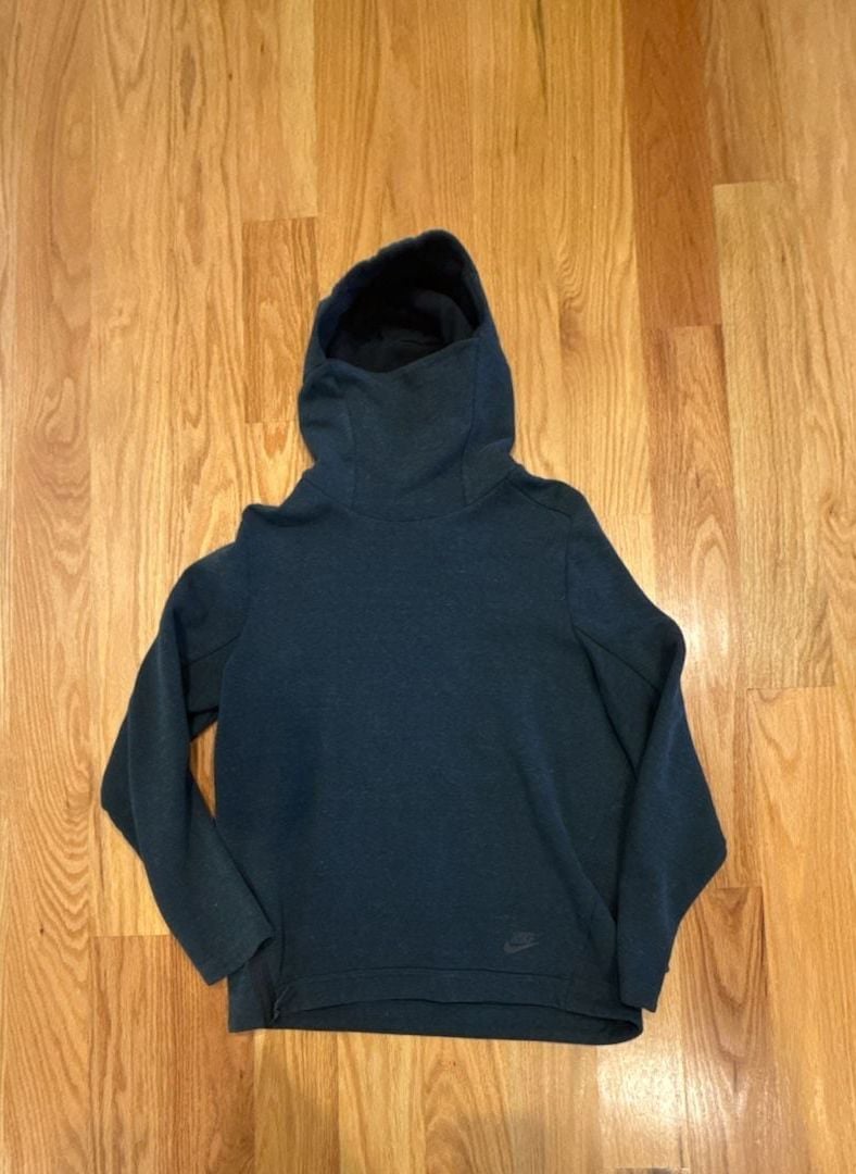 Nike Tech Fleece Funnel Neck Hoodie Size M Teal Green 2