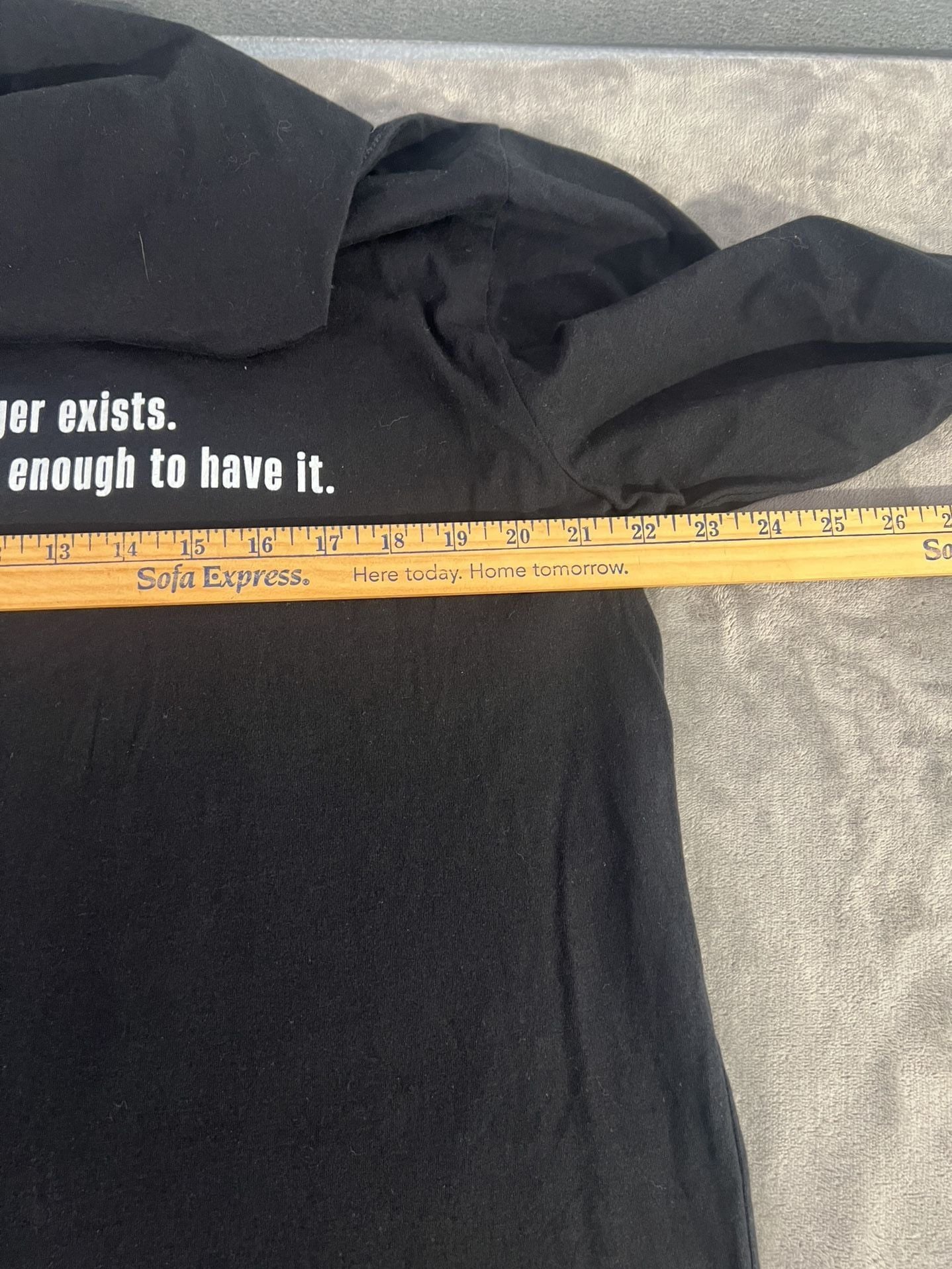 Bella + Canvas Triggered Hoodie Size XL Black Graphic Long Sleeve 6