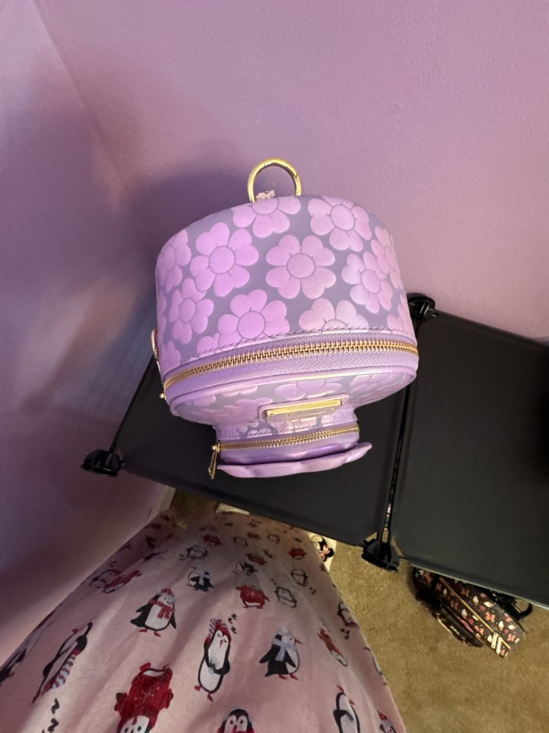 Loungefly Disney Bambi Iridescent Floral Convertible Mini Backpack 5