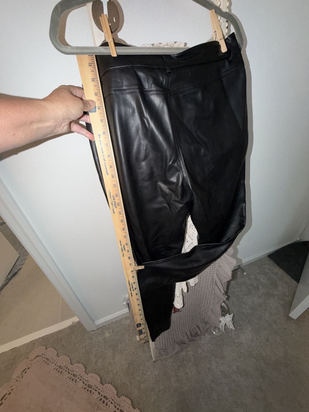 Blue Steel Faux Leather Pants Size 40 Black 6