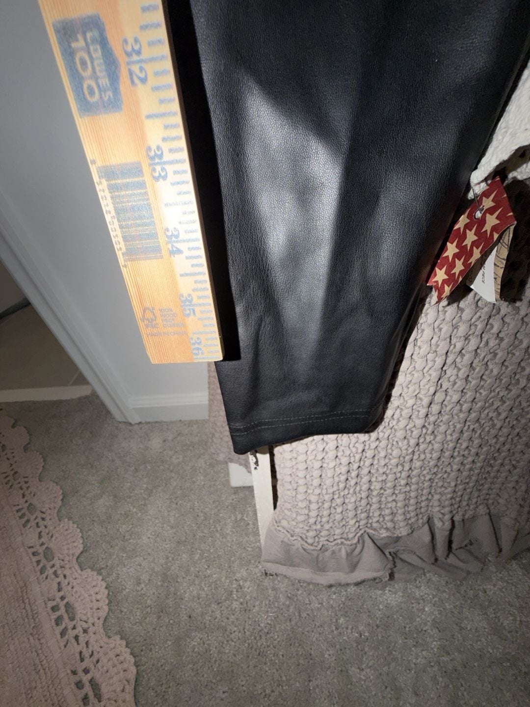 Blue Steel Faux Leather Pants Size 40 Black 7