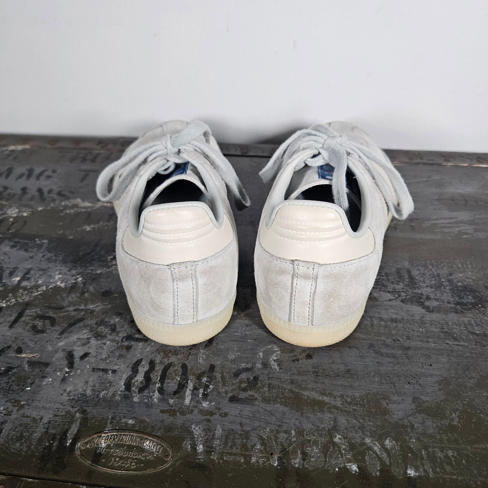 Adidas Samba Grey Blue Suede Sneakers 6