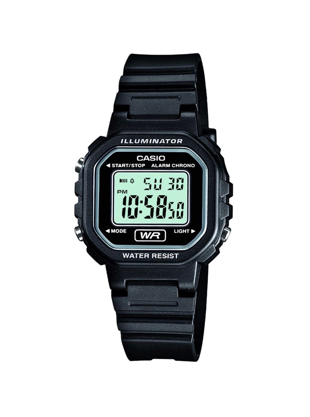 Casio LA-20WH Digital Watch Black Resin 4