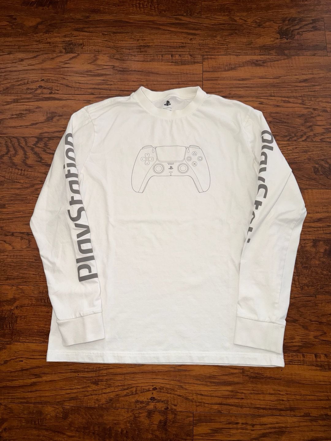 PlayStation DualSense Controller Long Sleeve T-Shirt White 2