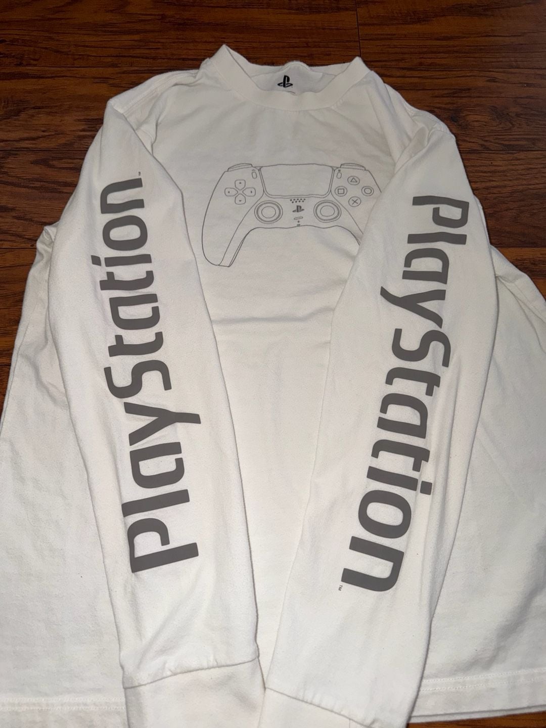 PlayStation DualSense Controller Long Sleeve T-Shirt White 4