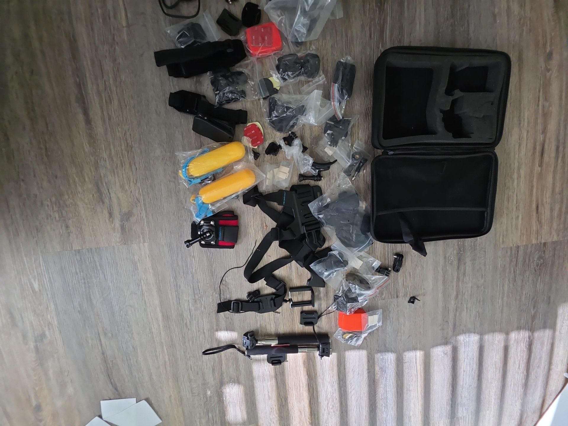 SmilePowo Action Camera Accessory Kit with EVA Case 3