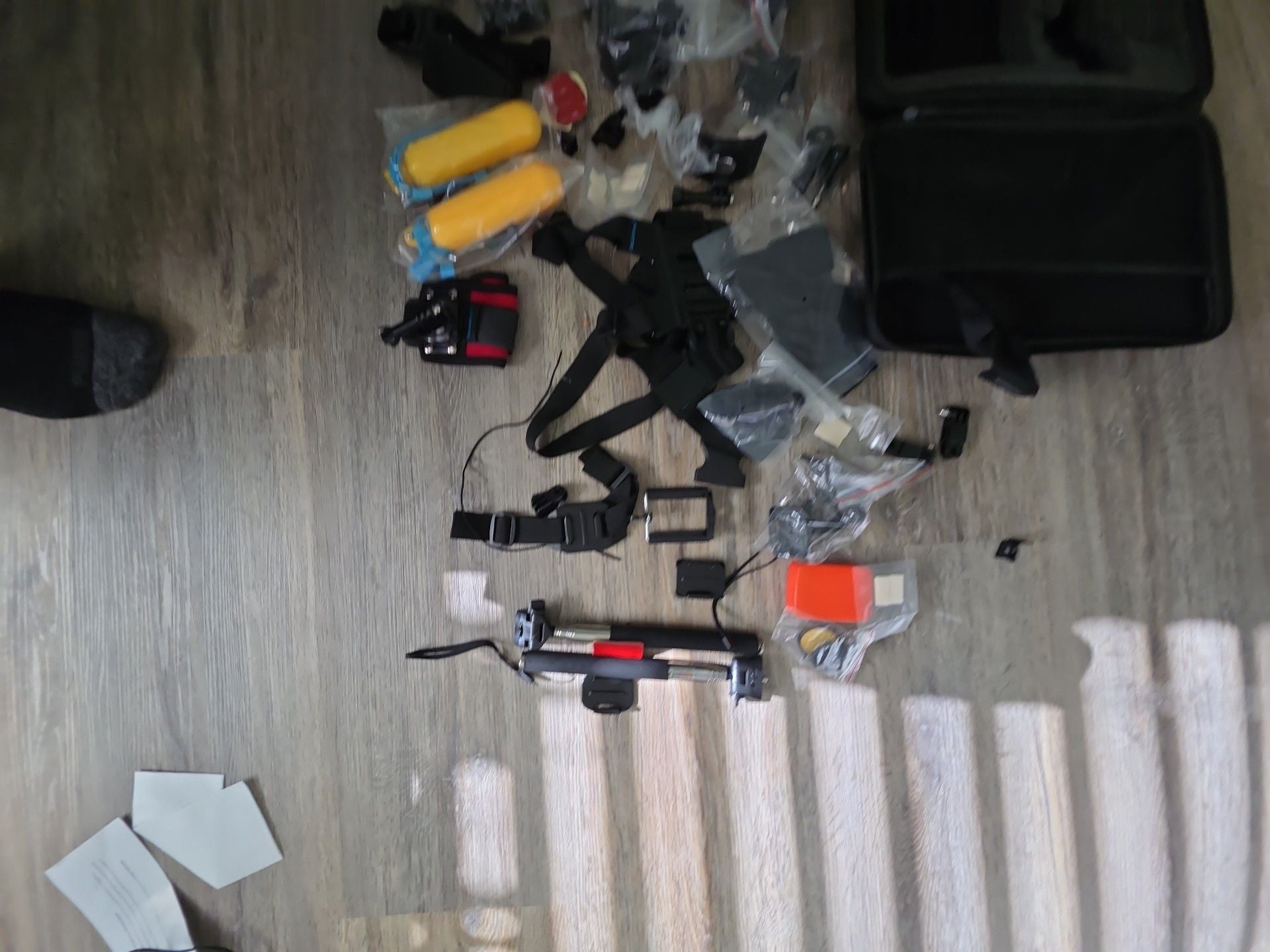 SmilePowo Action Camera Accessory Kit with EVA Case 4