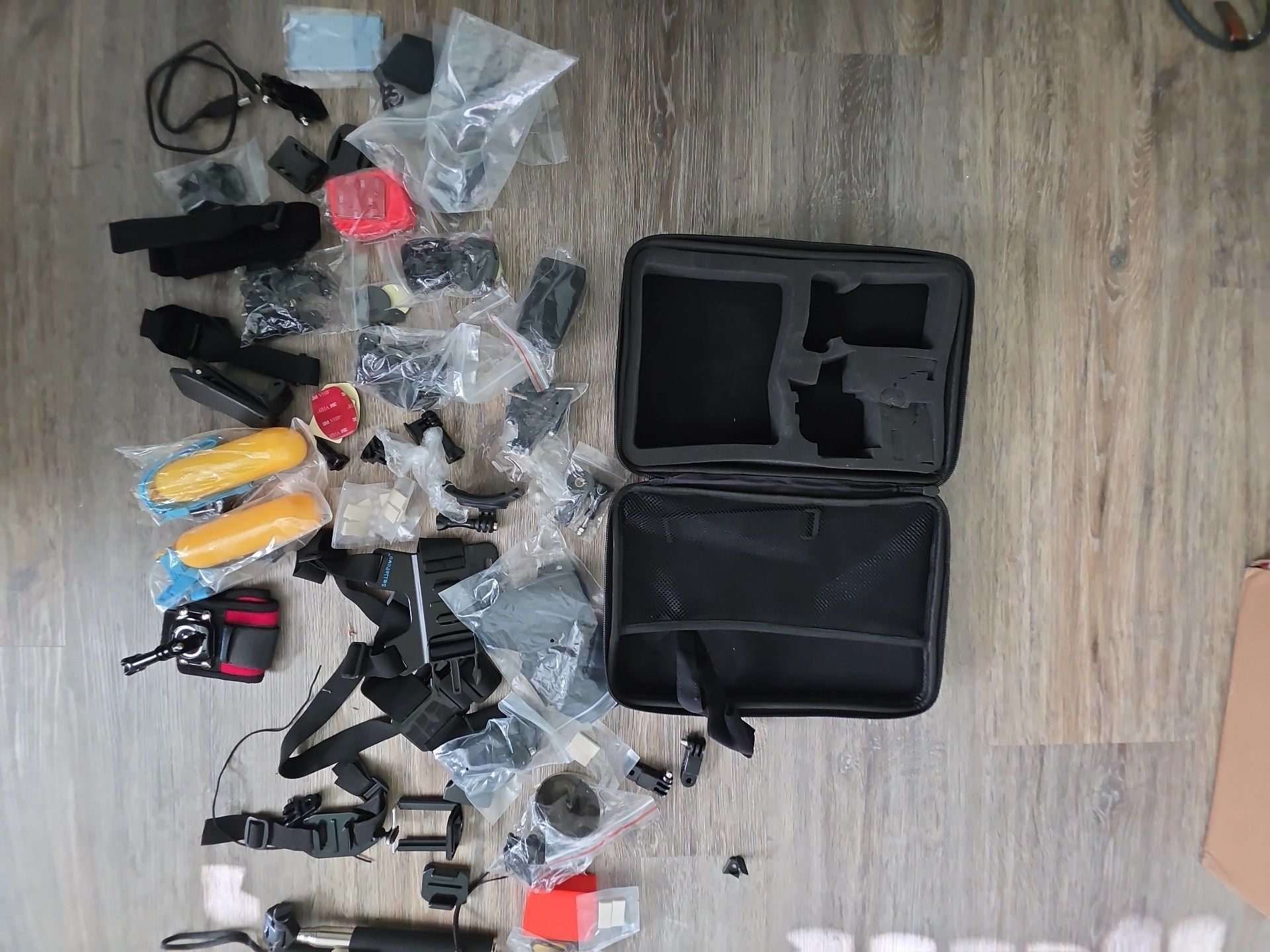 SmilePowo Action Camera Accessory Kit with EVA Case 5