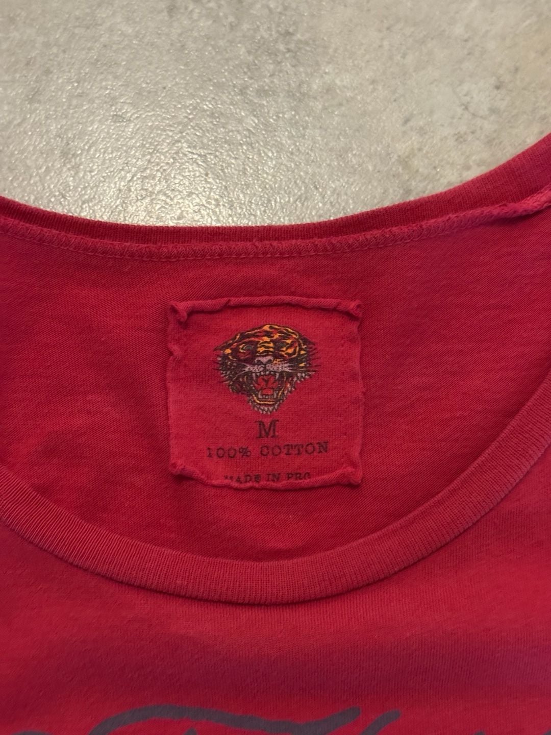 Ed Hardy Love Kills Slowly Rhinestone T-Shirt Size M Red 3