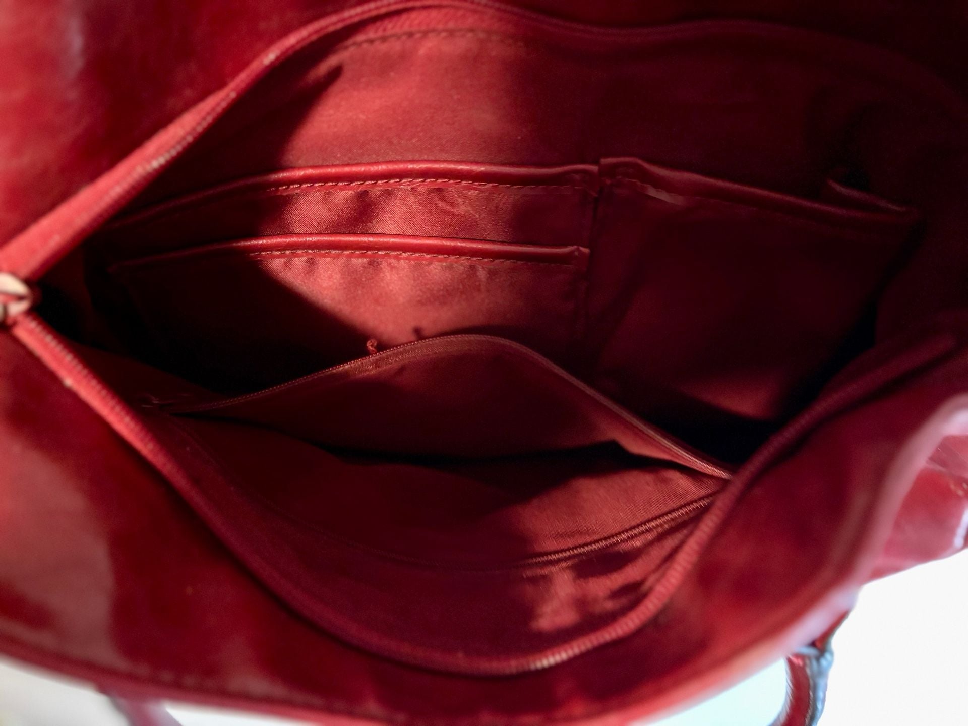 Nicole by Nicole Miller Red Handbag Shoulder Bag 6