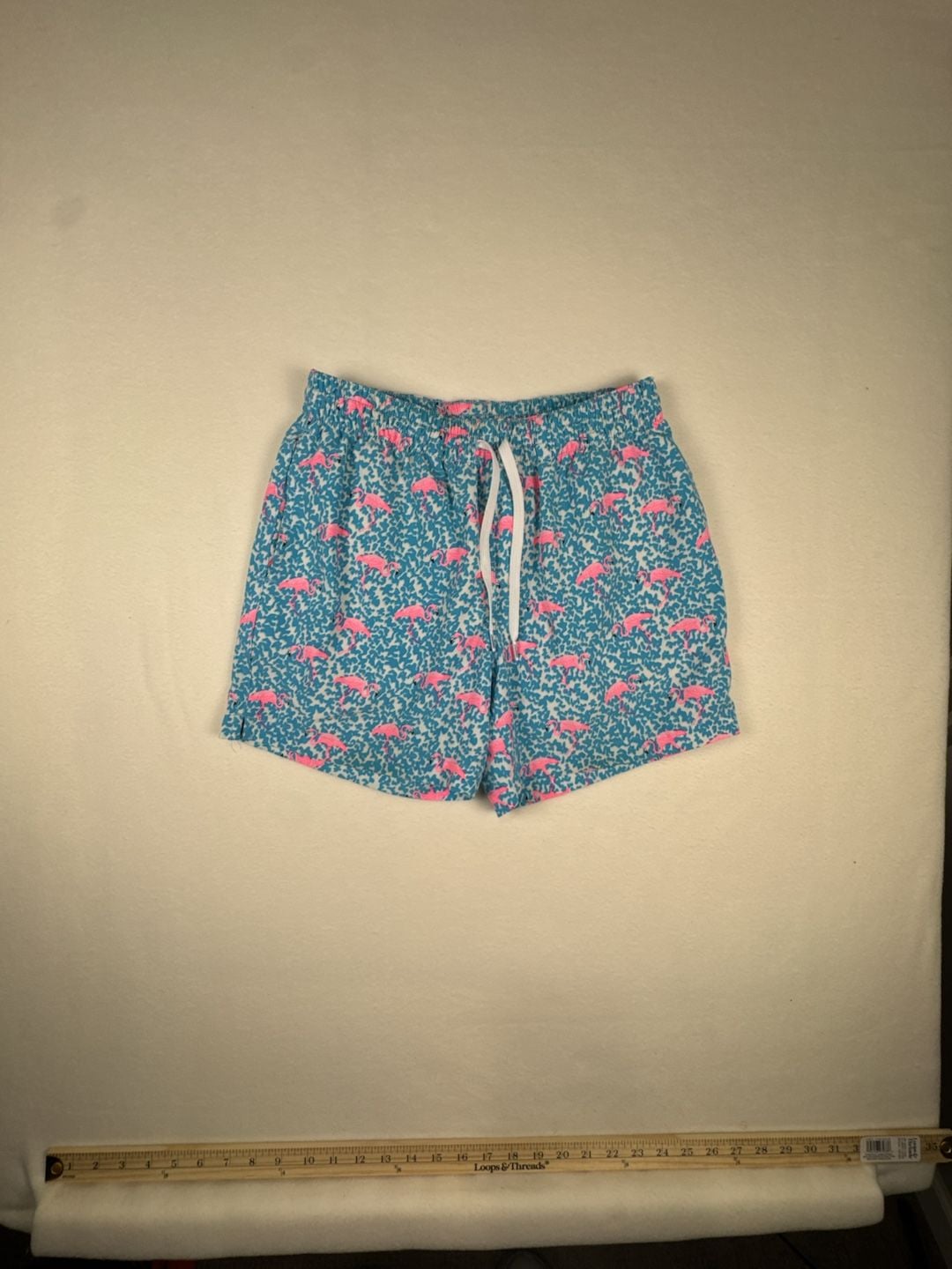 Chubbies The Domingos Are For Flamingos Swim Trunks Size X Small Blue 2
