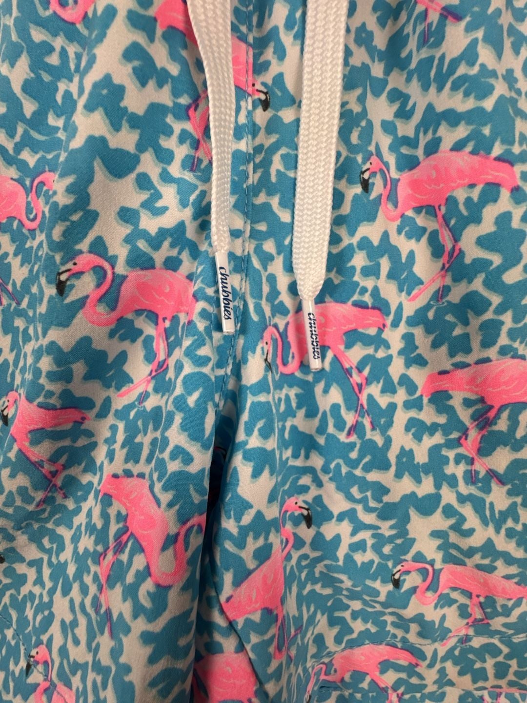 Chubbies The Domingos Are For Flamingos Swim Trunks Size X Small Blue 3