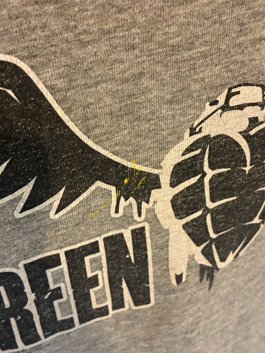 Vintage 2004 Green Day T-Shirt Gray Large Punk Rock Cinderblock 5