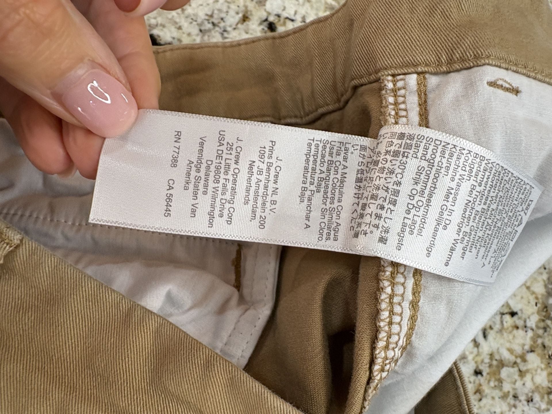 J.Crew High-Rise Girlfriend Chino Pants Size 14 Tan Cotton 10