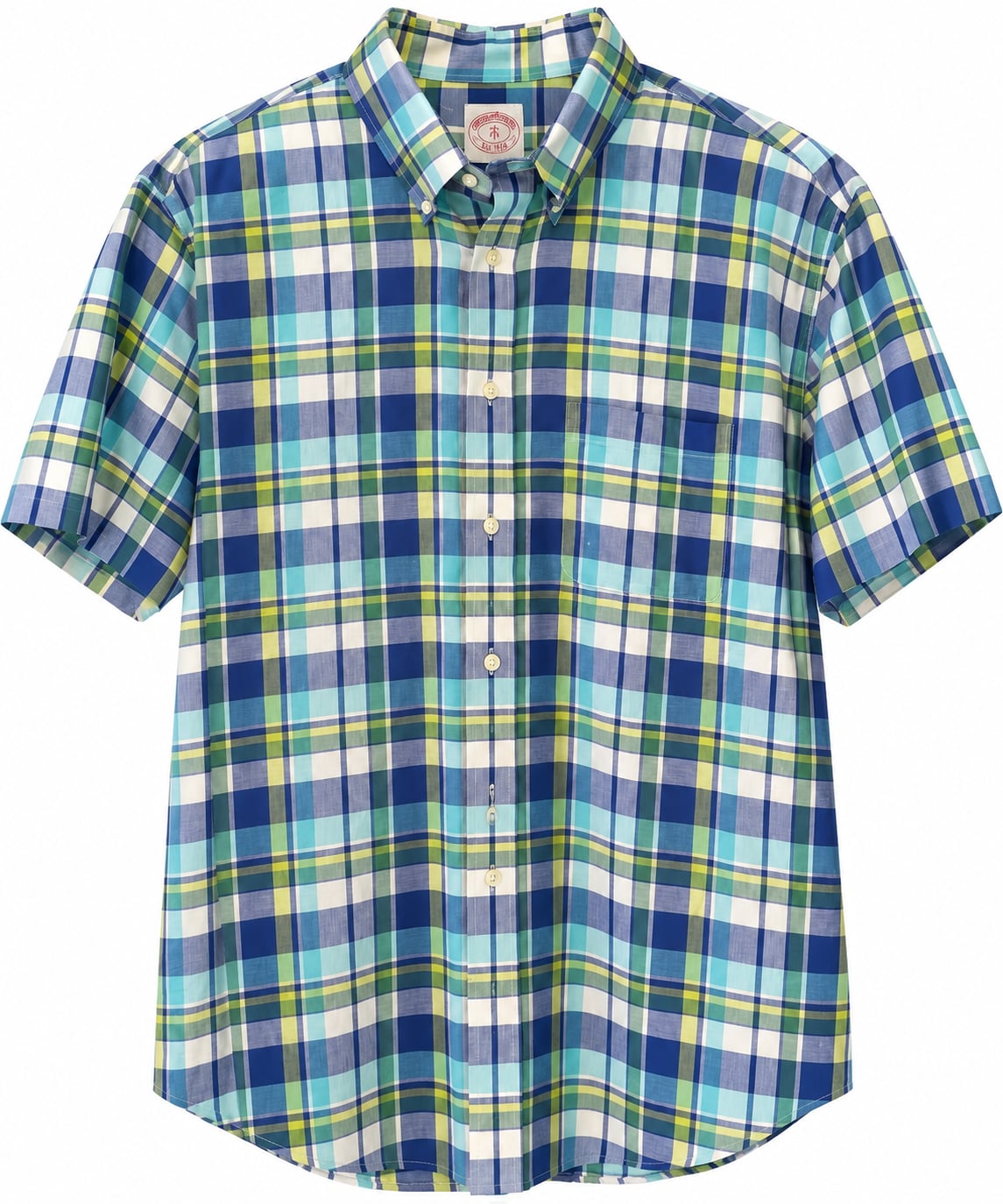 Men’s Brooks Brothers 346 Short Sleeve Plaid Shirt XL 2