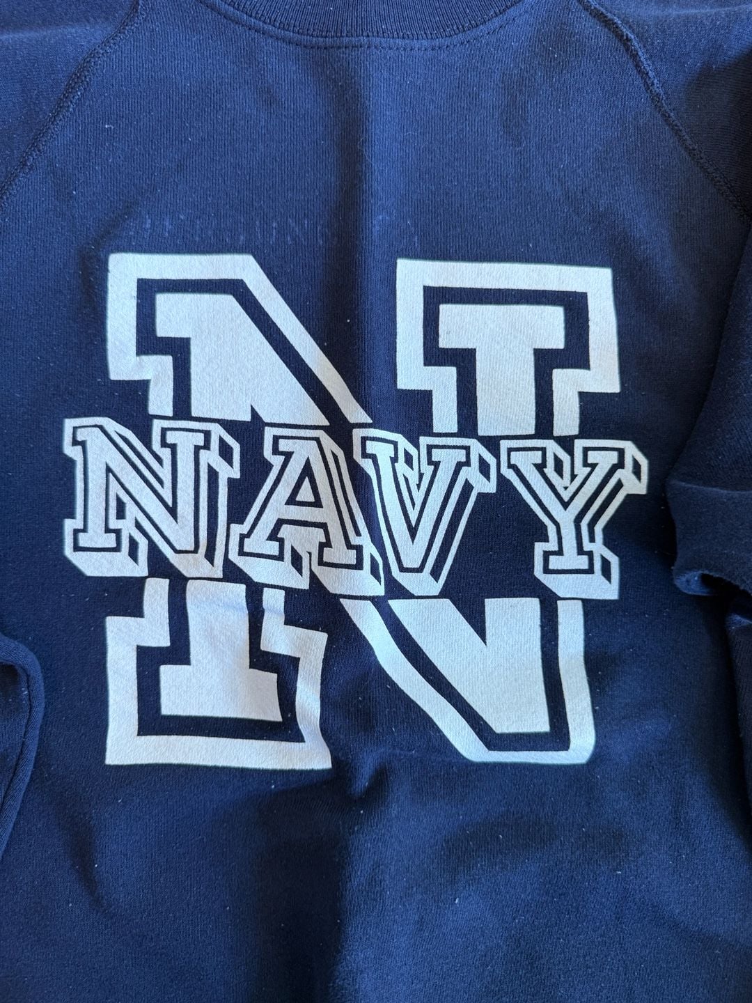 Soffe Sweats NAVY Crewneck Sweatshirt Size M Blue USA Vintage 3