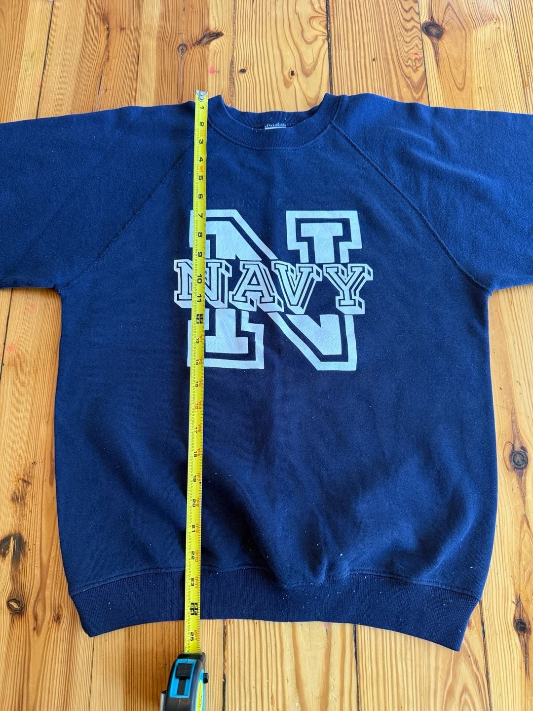 Soffe Sweats NAVY Crewneck Sweatshirt Size M Blue USA Vintage 6