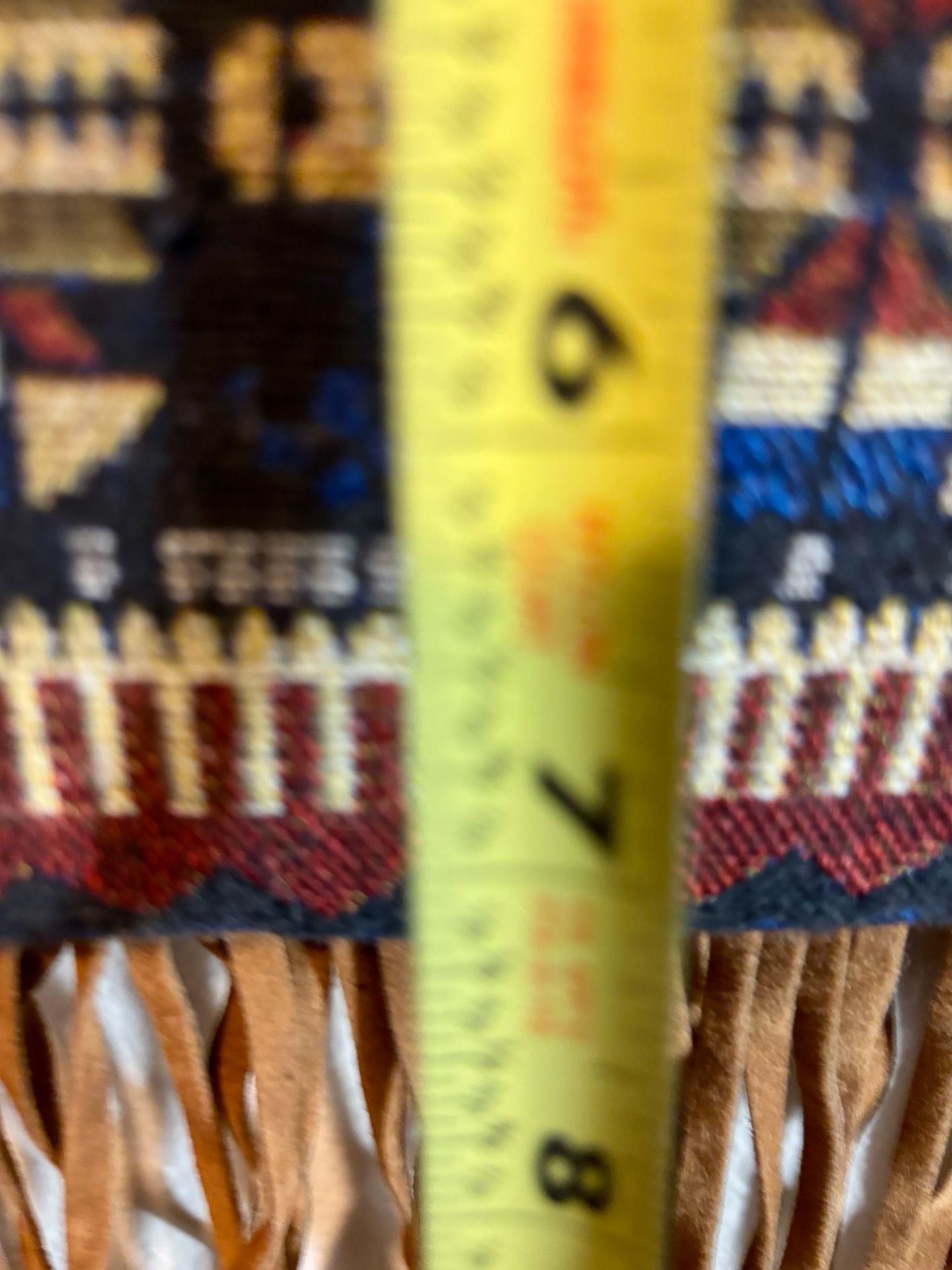 Boho Woven Aztec Pattern Fringe Crossbody Bag 10