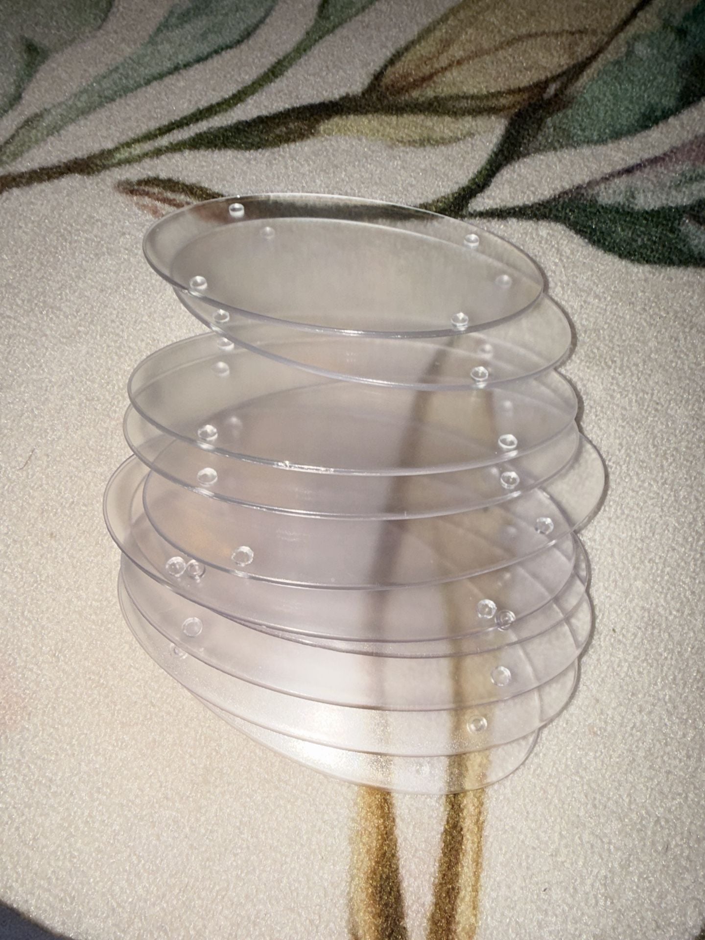 Clear Acrylic Oval Shower Soap Dish Tray Set of 10 6