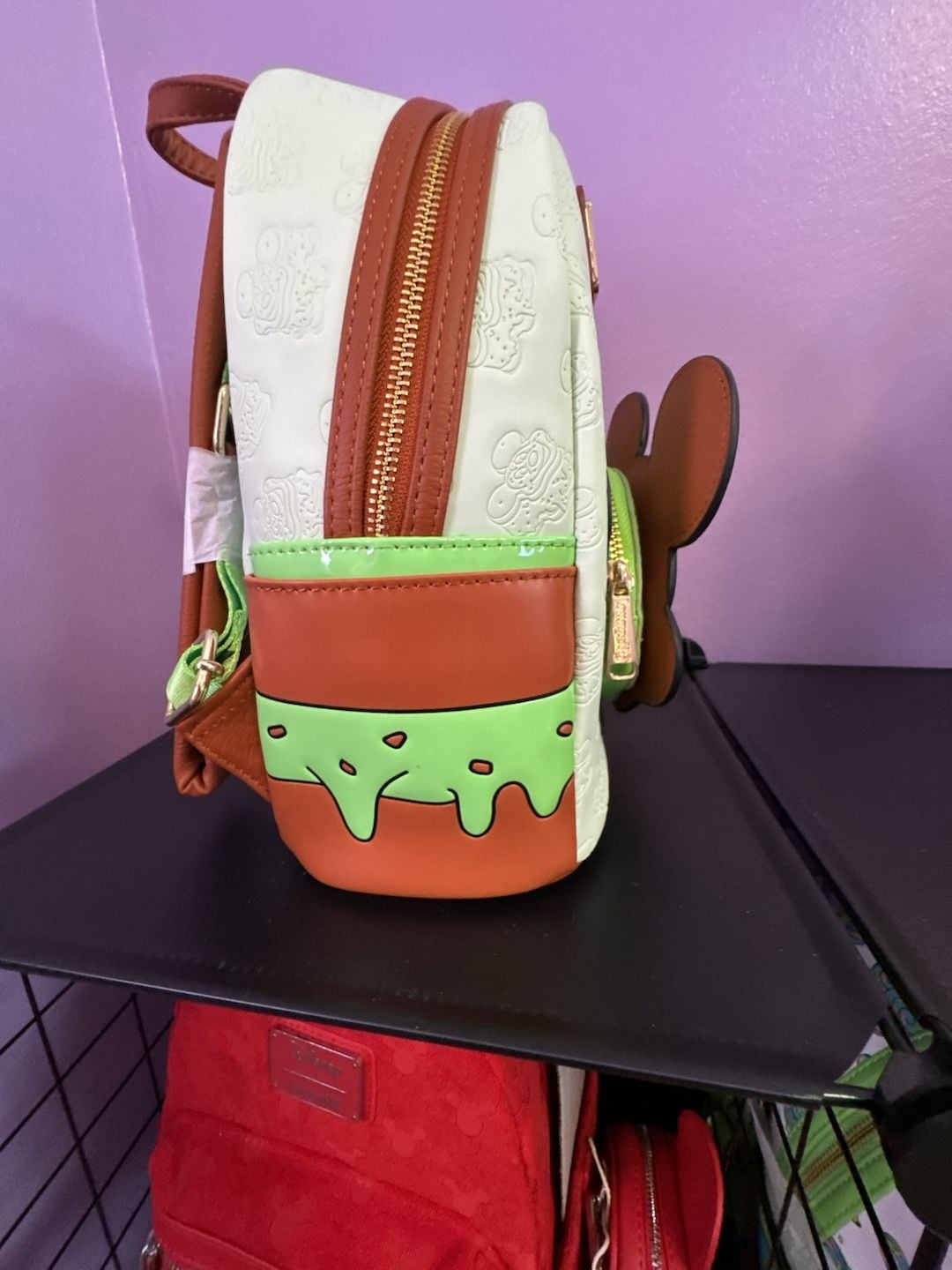 Disney Parks Loungefly Mickey Mouse Ice Cream Sandwich Mini Backpack Mint Chip 3
