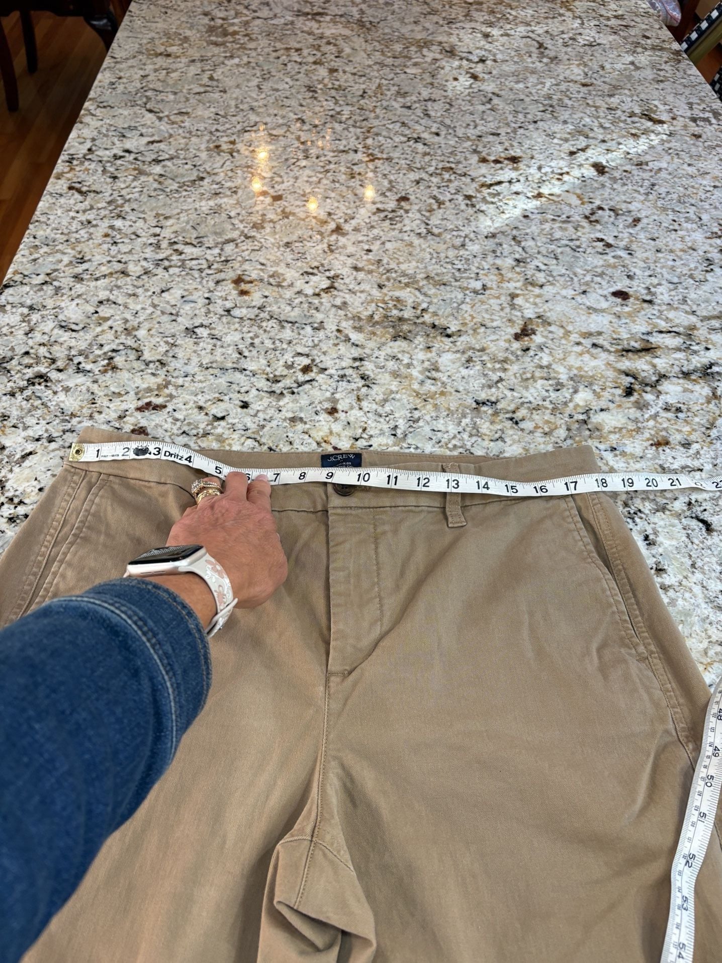 J.Crew High-Rise Girlfriend Chino Pants Size 14 Tan Cotton 5