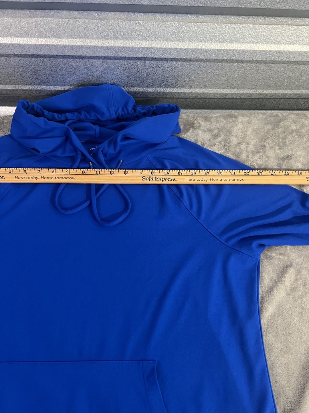Lou & Grey Hoodie Size XXL Royal Blue Long Sleeve Pullover 7