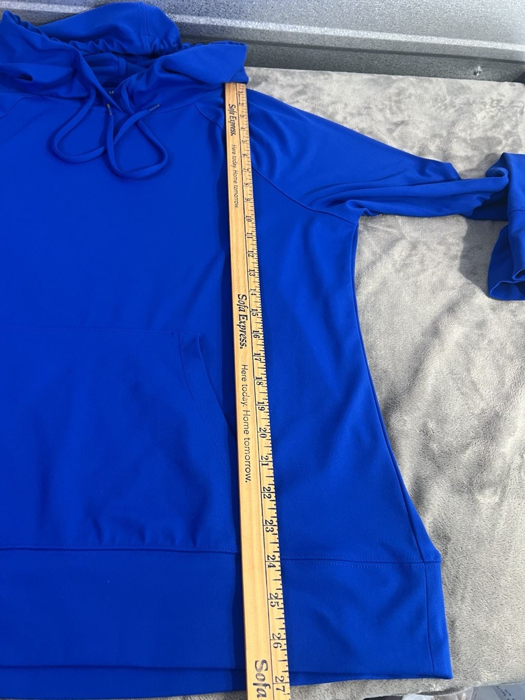 Lou & Grey Hoodie Size XXL Royal Blue Long Sleeve Pullover 8