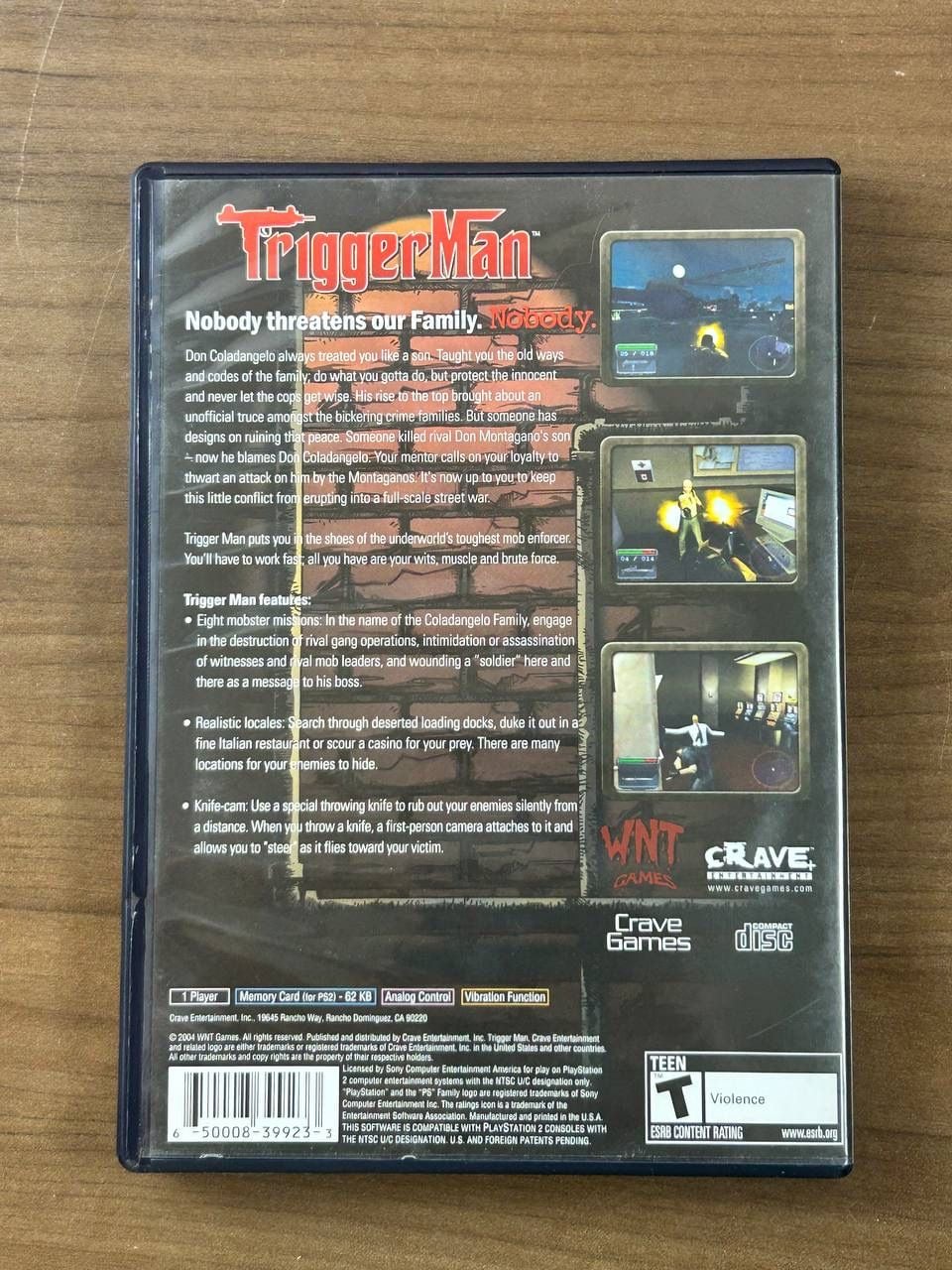 Trigger Man Sony PlayStation 2 PS2 2004 CIB Complete w/ Manual Crave 3