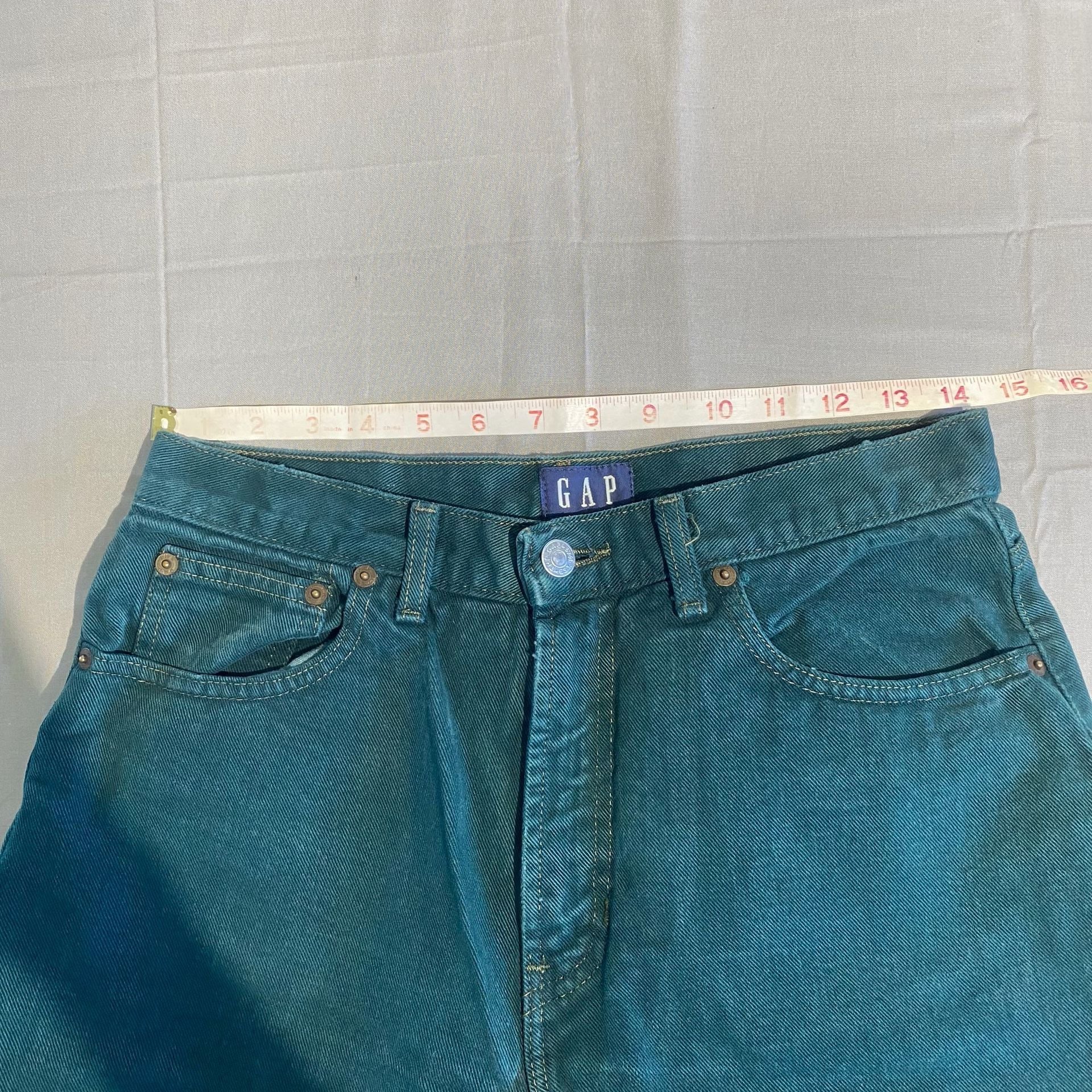 Gap Jeans Size 10 Green Cotton Vintage 90s Made In USA 4