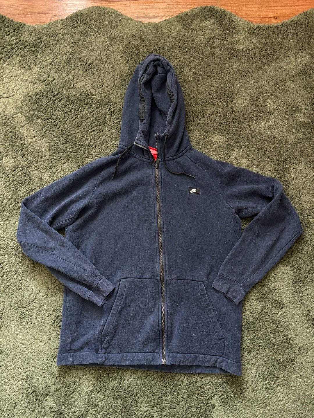 Nike Full Zip Hoodie Size L Blue 2