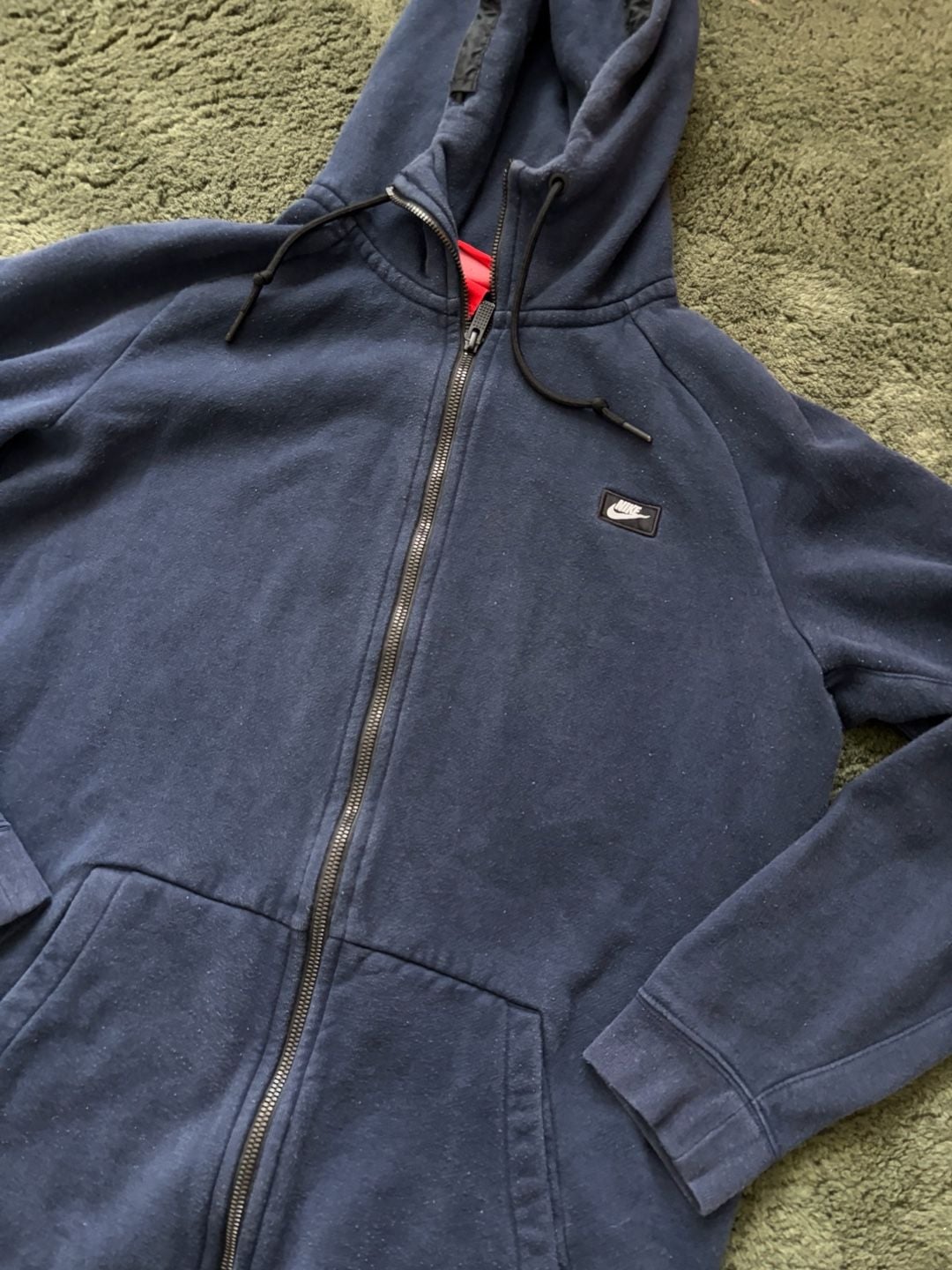 Nike Full Zip Hoodie Size L Blue 4
