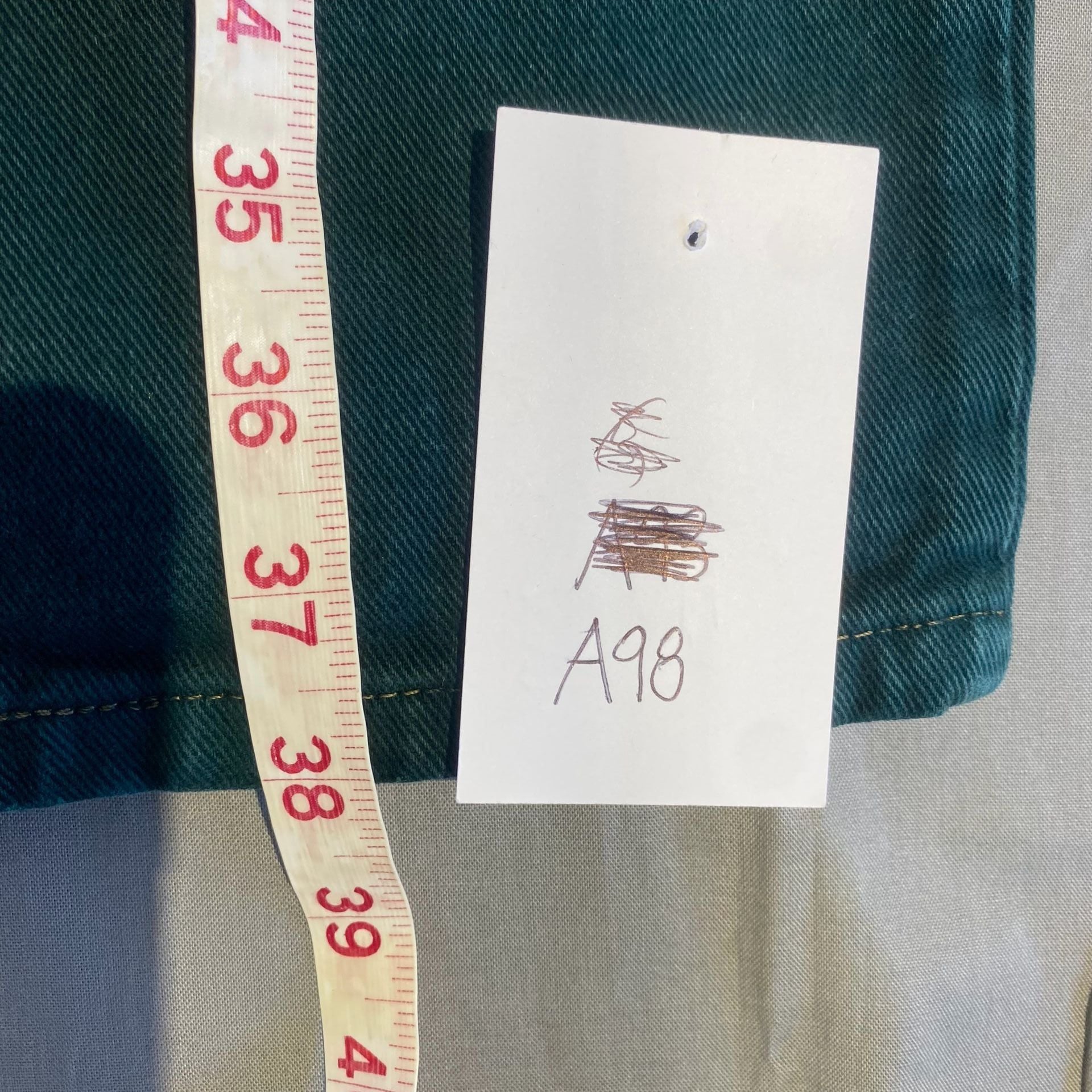 Gap Jeans Size 10 Green Cotton Vintage 90s Made In USA 5