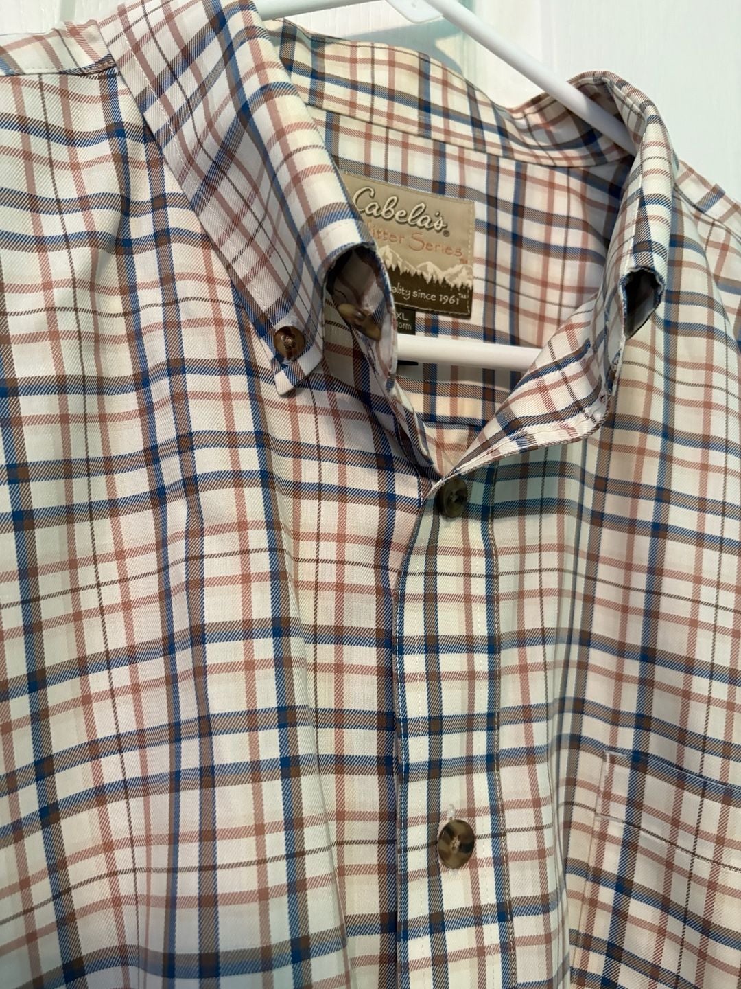 Men’s Cabela's Outfitter Series Size XL Plaid Shirt 4
