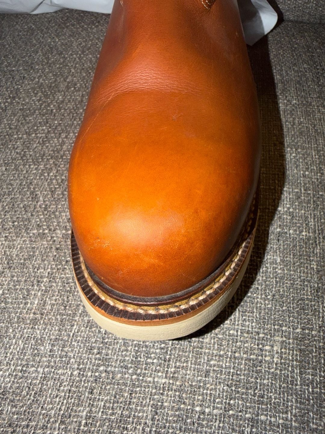 Thorogood American Heritage Pull-on Wellington Work Boot Tobacco Leather 5