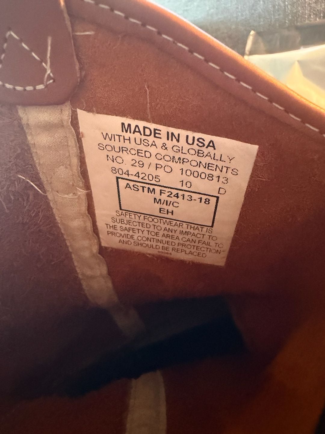 Thorogood American Heritage Pull-on Wellington Work Boot Tobacco Leather 8
