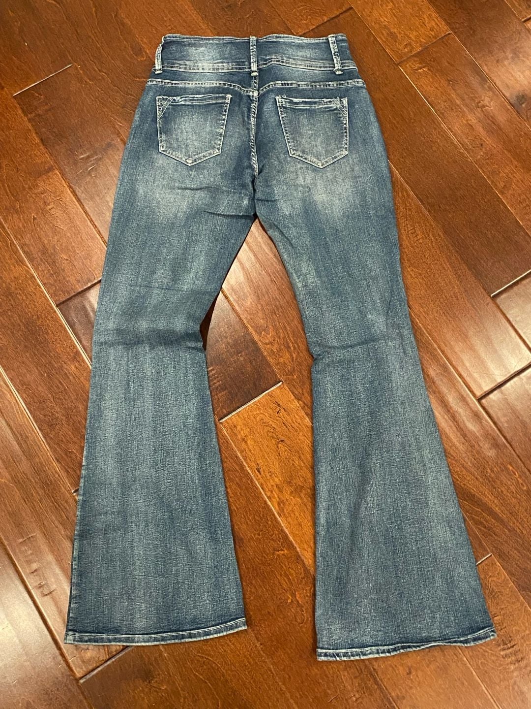 Flamingo Flare Jeans Blue Denim Medium Wash 4