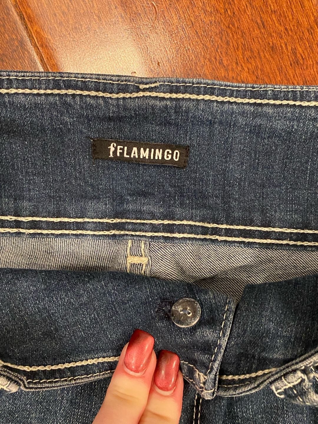 Flamingo Flare Jeans Blue Denim Medium Wash 5