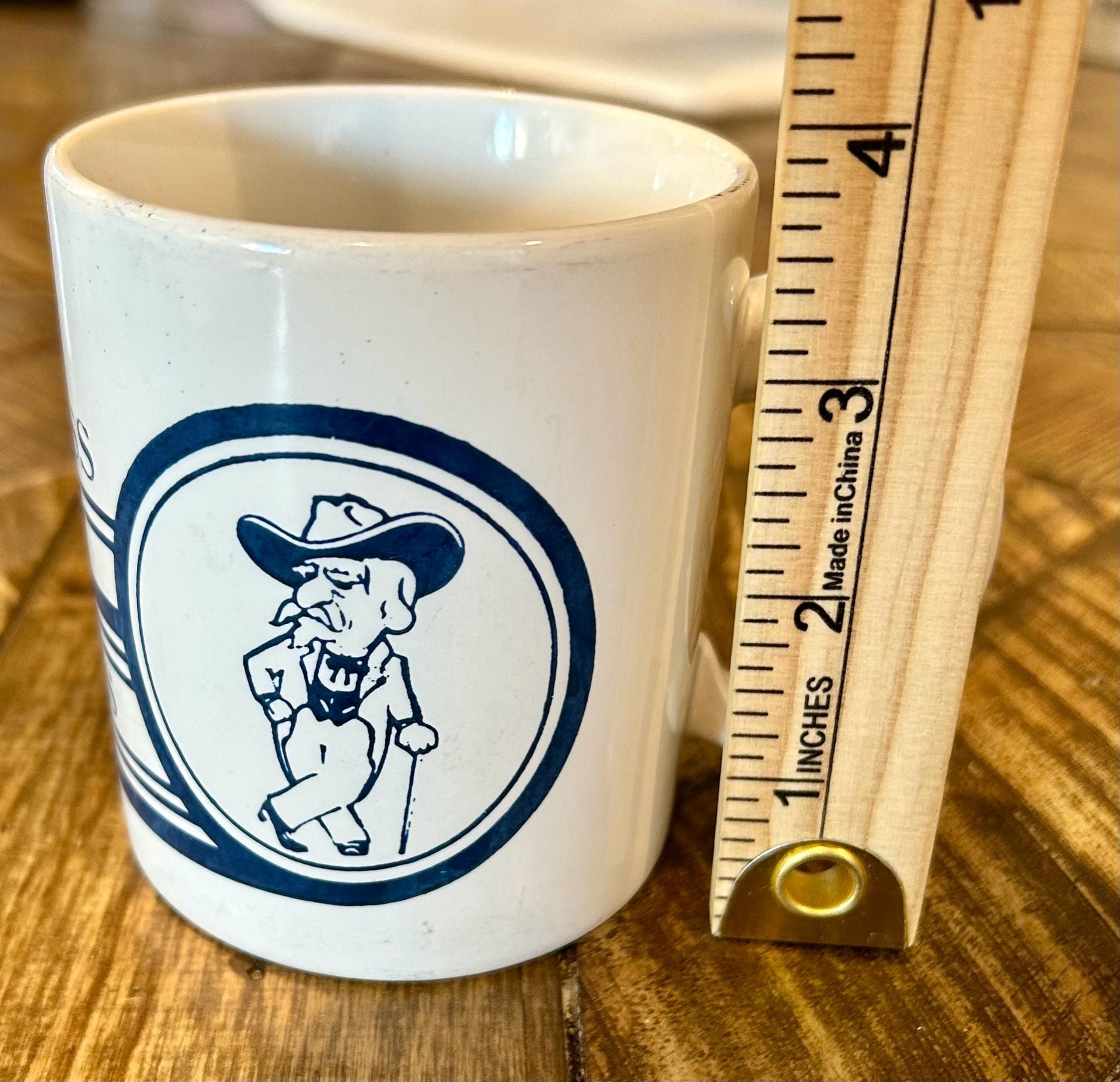 Ole Miss Rebels Vintage Coffee Mug Go Rebels Go Colonel Reb 4