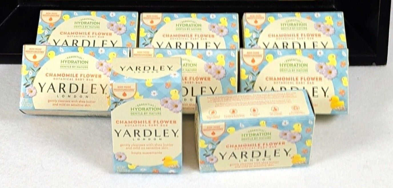Yardley London Essential Hydration Botanical Baby Bar Chamomile 8/4 oz Multipack 1