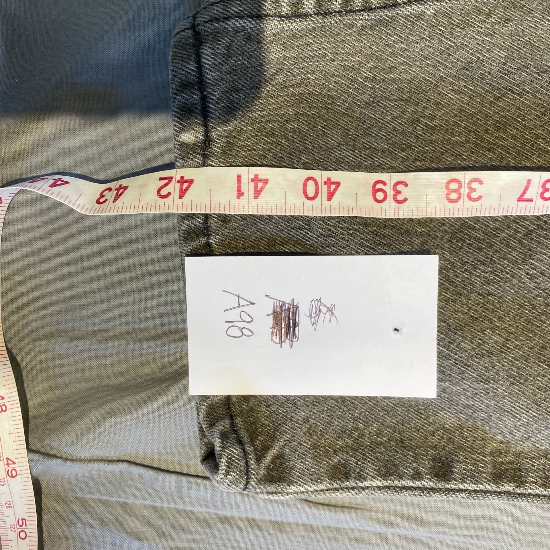 90s Levi'S 550 Relaxed Fit Tapered Leg Jeans W38 L30 Gray Vintage Denim 6