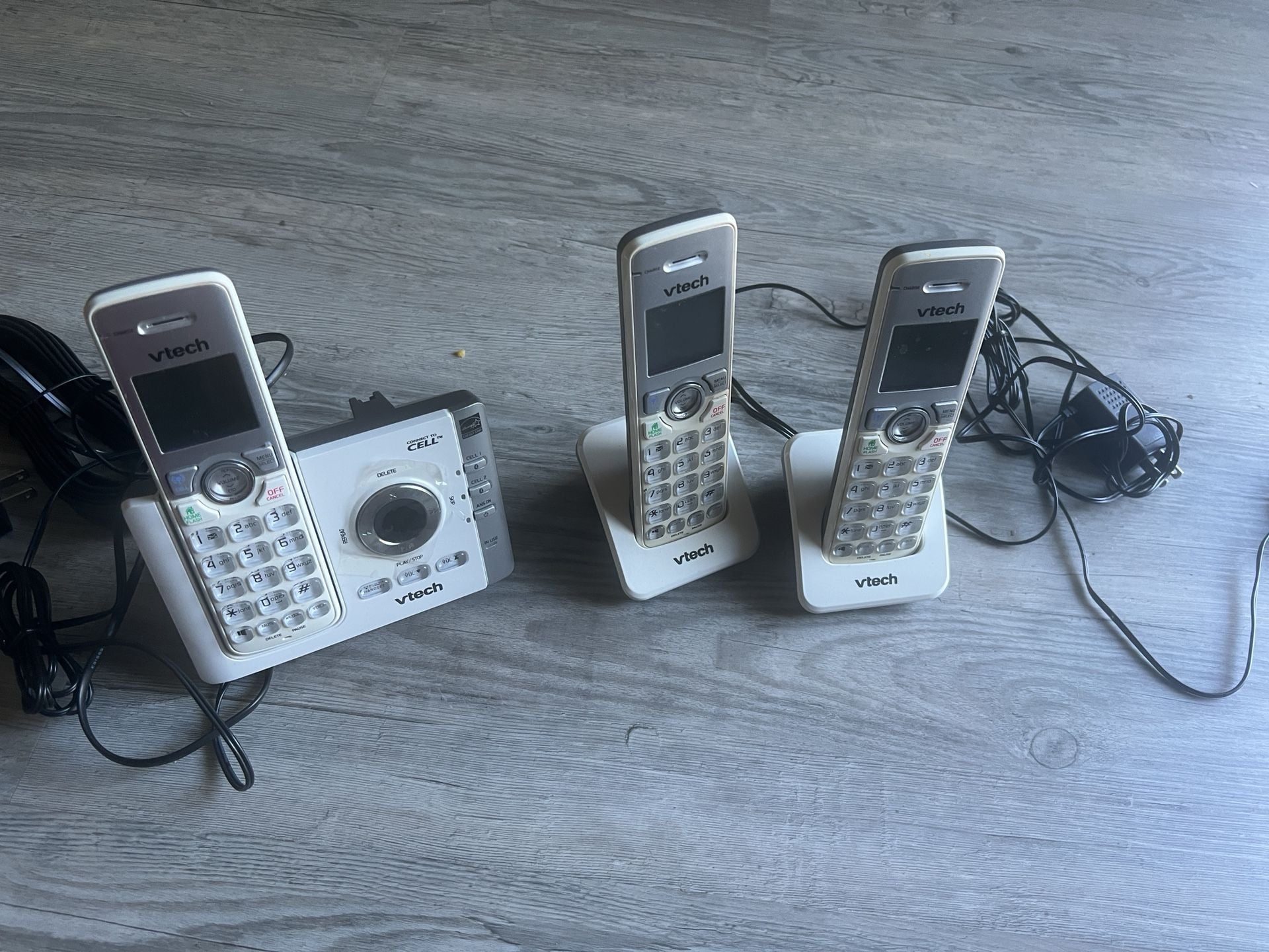 Vtech DS6722-3 Connect To Cell Cordless Phone System 1
