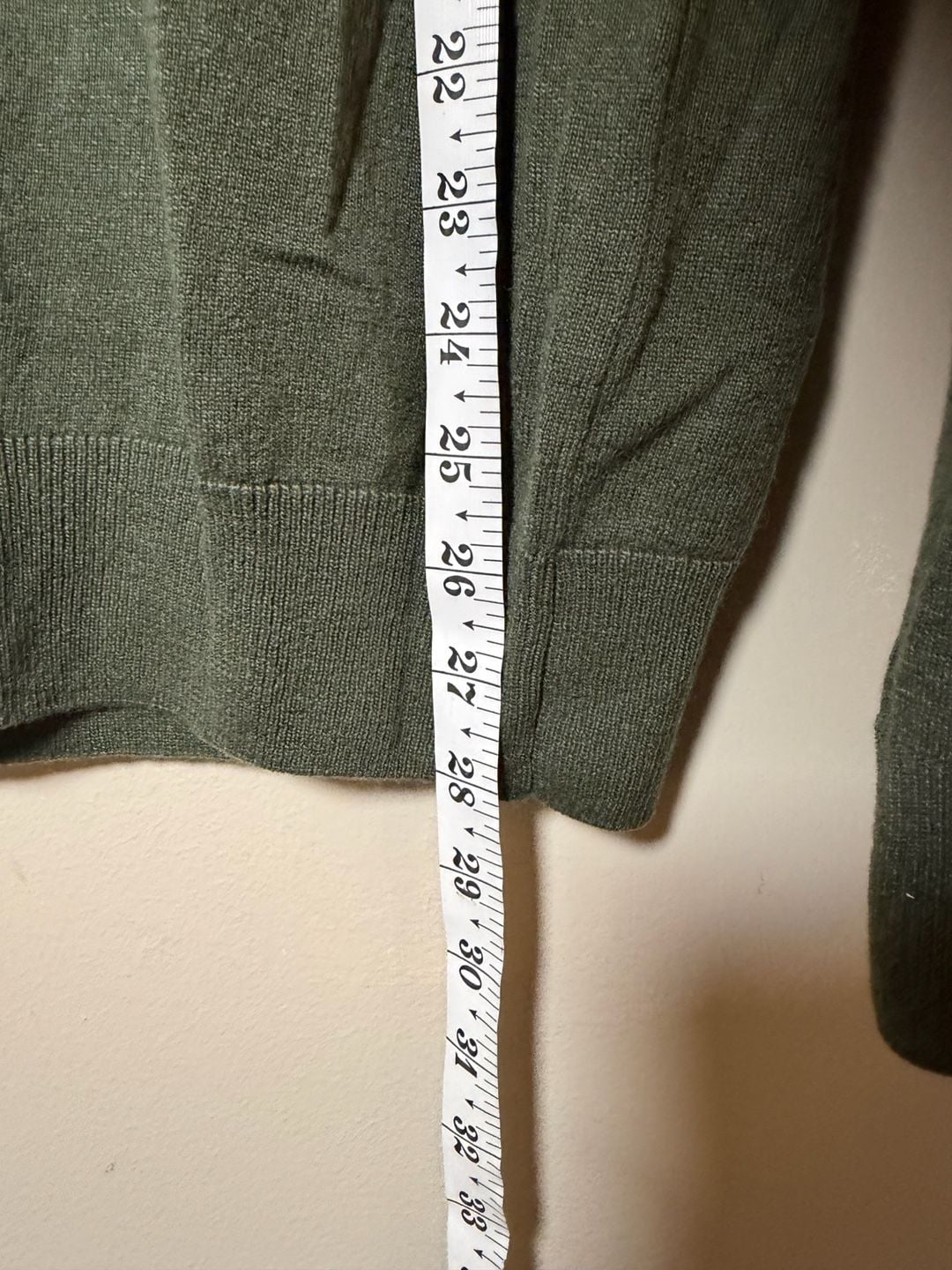 Saks Fifth Avenue Cashmere Crewneck Sweater Size M Olive 6