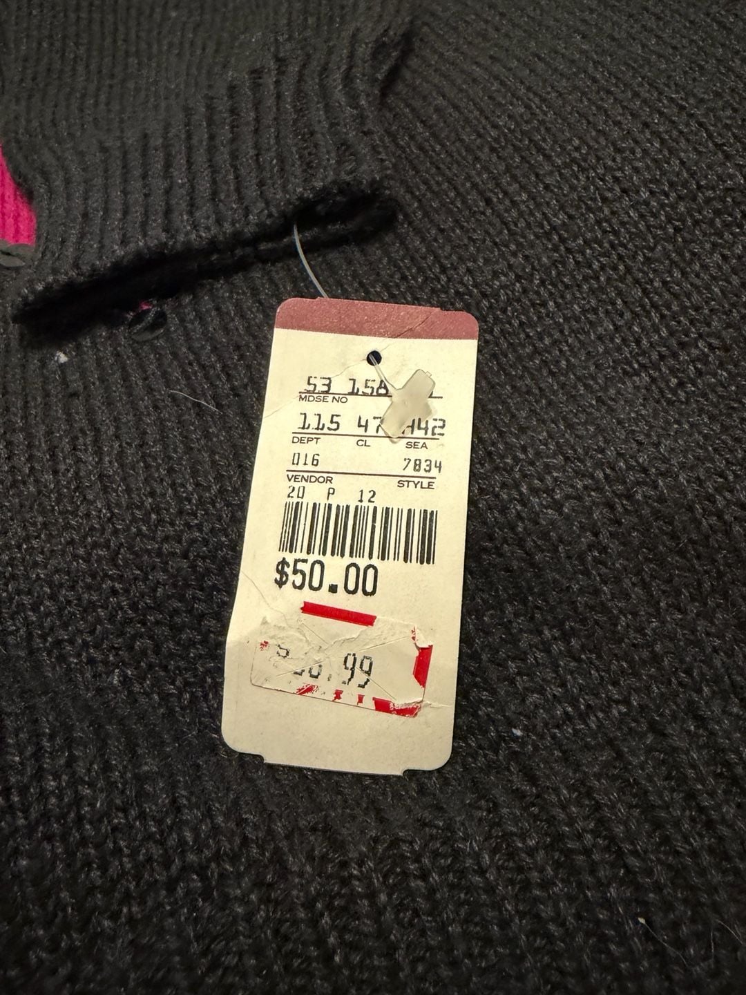 Haberdashery Holiday Jewels Sweater Size L Black Multi Sequin Grandmacore 5
