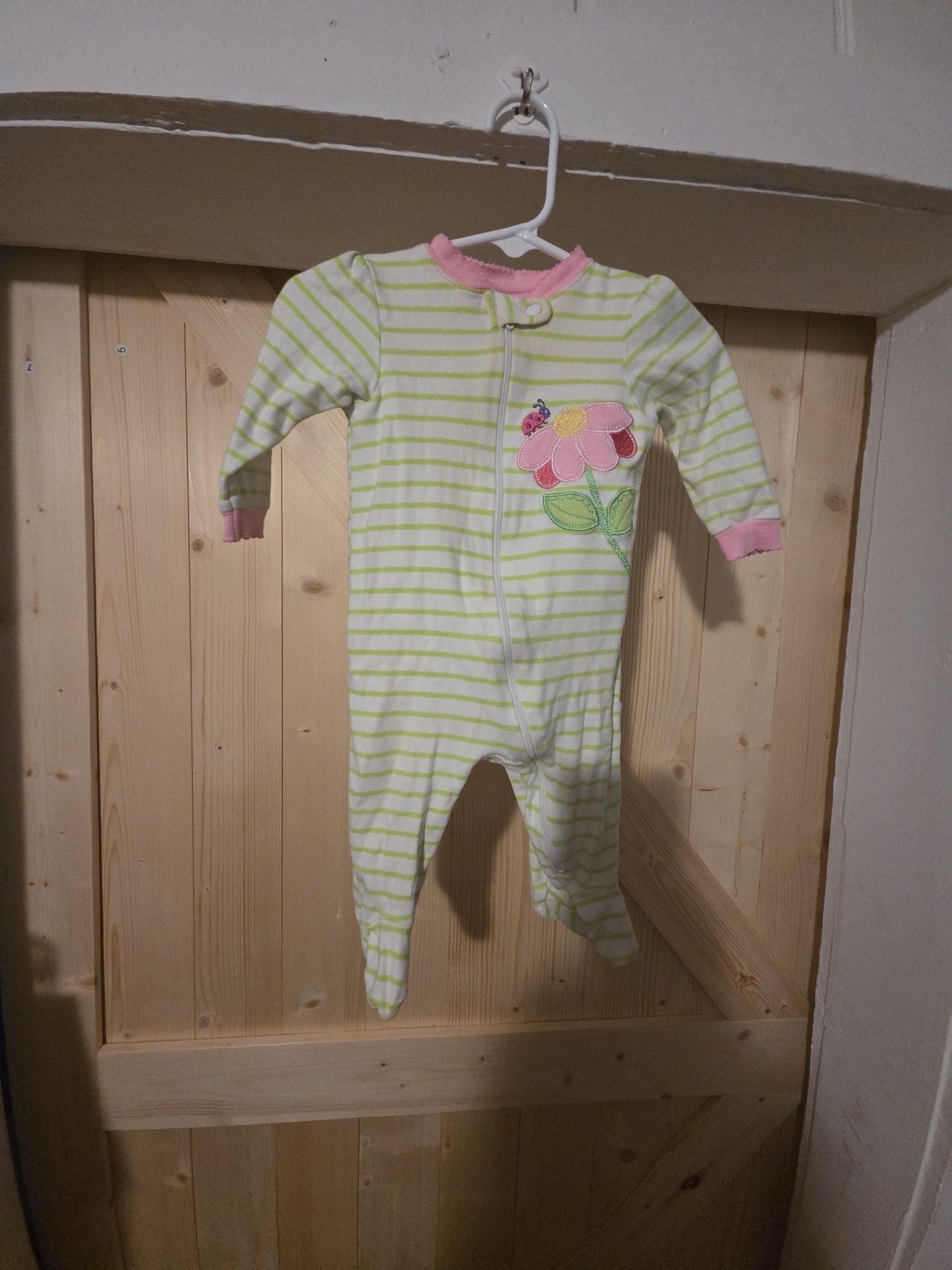 Carter's Striped Flower Sleeper 2