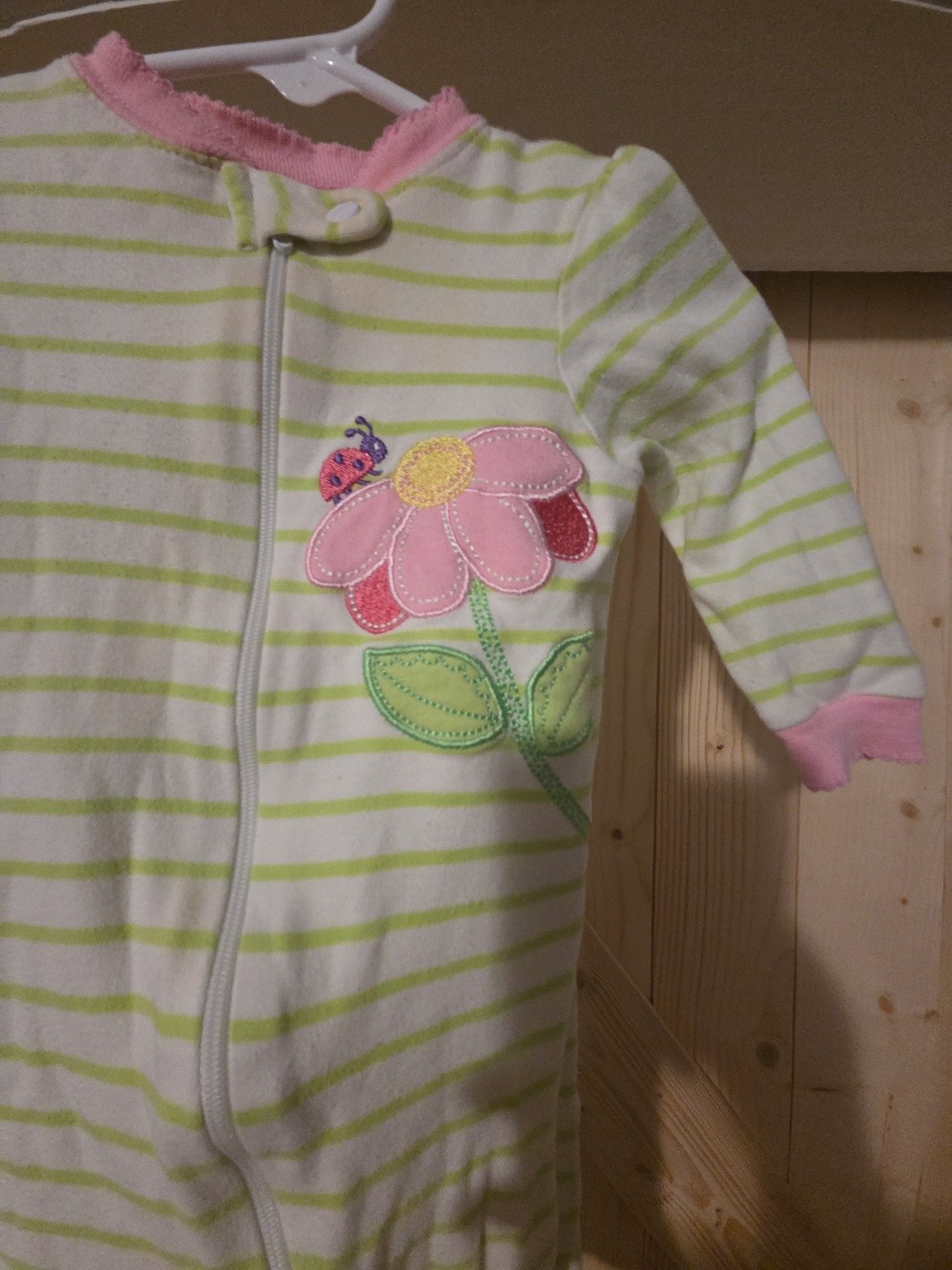 Carter's Striped Flower Sleeper 3