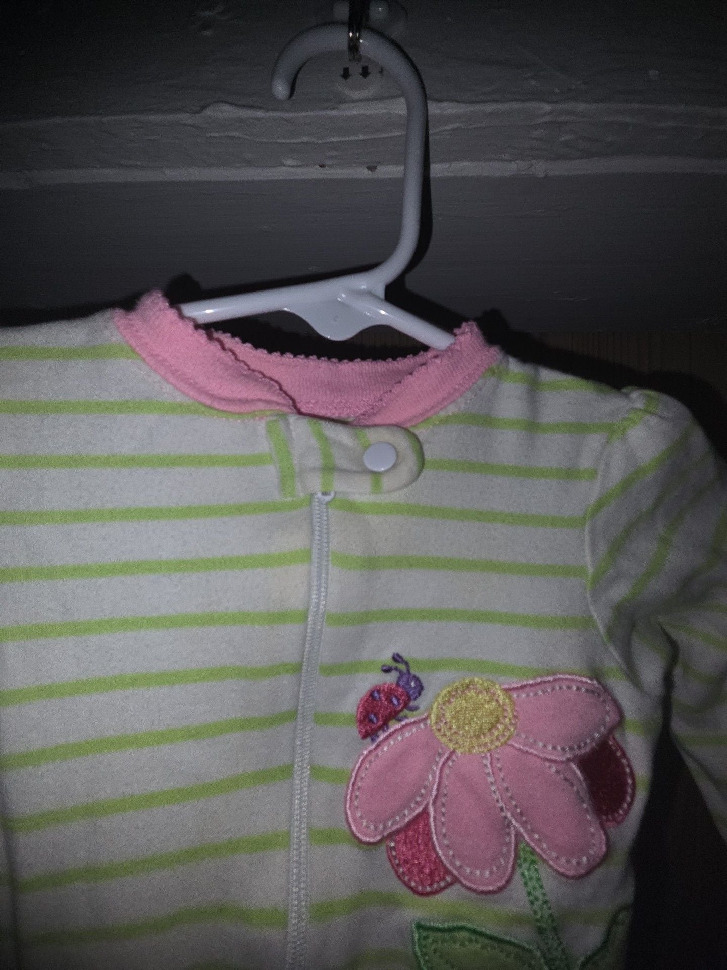 Carter's Striped Flower Sleeper 4