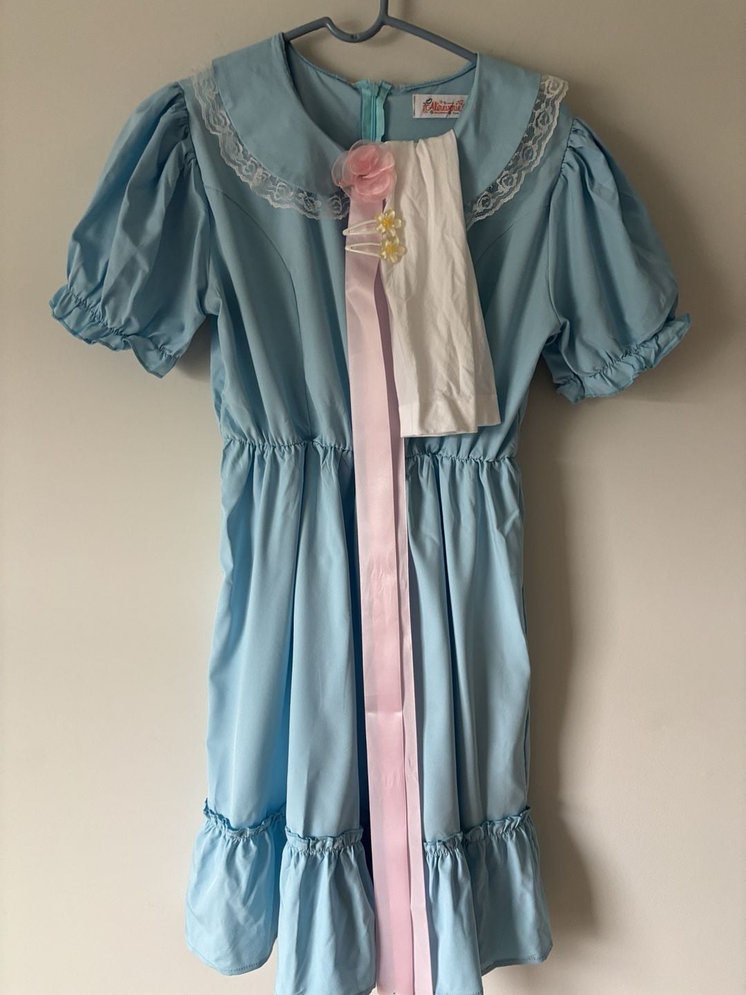 The Shining Grady Twins Set of 2Alireverie Dress Size M and Size L Blue Peter Pan Collar Puff Sleeve Cosplay 3